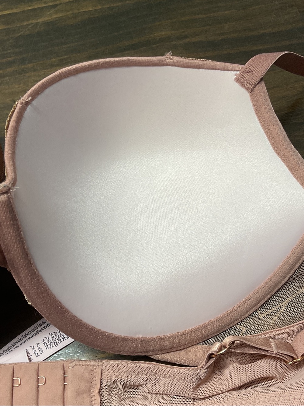 Victoria Secret Very Sexy Stardust Embroidery PushUp Bra Underwire Rose Gold 38C - Picture 6 of 10